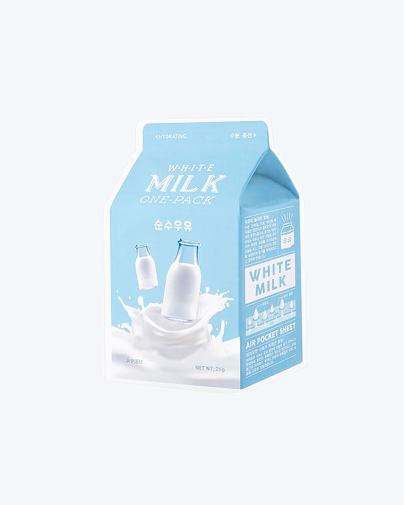 A'PIEU Тканевая увлажняющая маска с молочными протеинами White Milk One-Pack